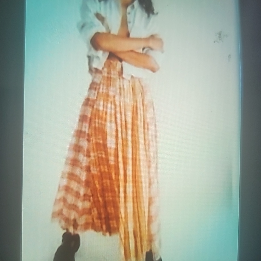 Paper Parachute Stretch Waist Maxi Full Skirt  SZ M - Picture 12 of 16